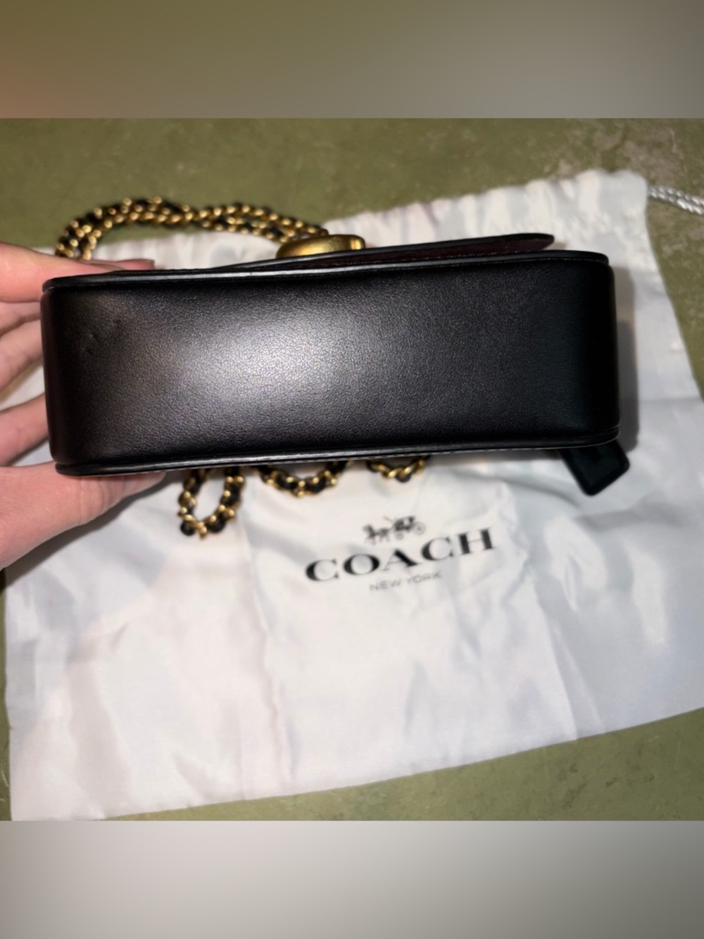 Coach Madison Mini Crossbody with Gold Chain Strap - Picture 5 of 8